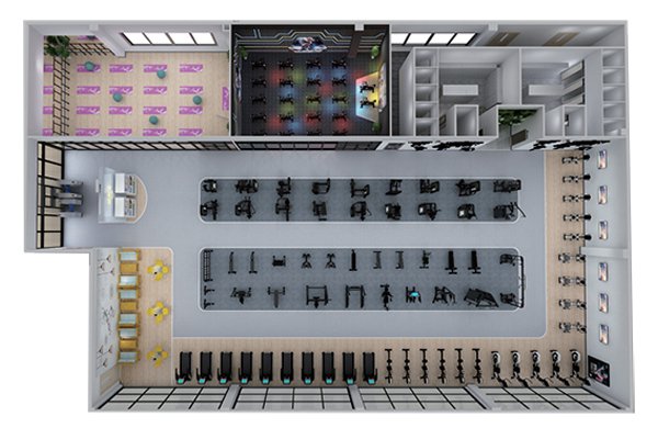 500平方健身房配置方案-广西kaiyun开云电竞健身器材有限公司