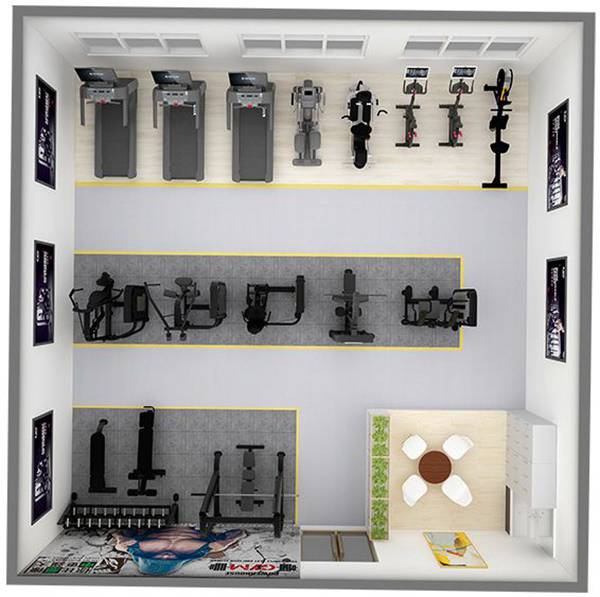 100平方健身房配置方案-广西kaiyun开云电竞健身器材有限公司