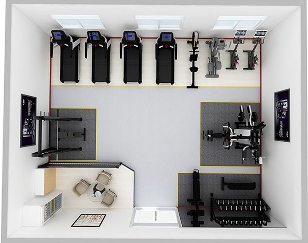 80平方健身房配置方案-广西kaiyun开云电竞健身器材有限公司