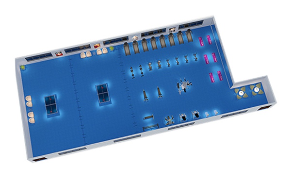 150平方健身房配置方案-广西kaiyun开云电竞健身器材有限公司