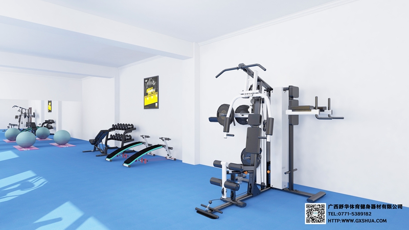 企事业单位健身房-力量器材区